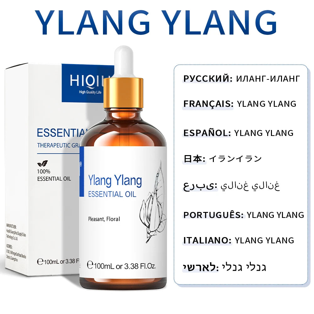 Hot Trend Vault HIQILI Essential Oil Blend 100ml calming diffuser with spa fans, designed for relaxing aromatherapy experiences.
