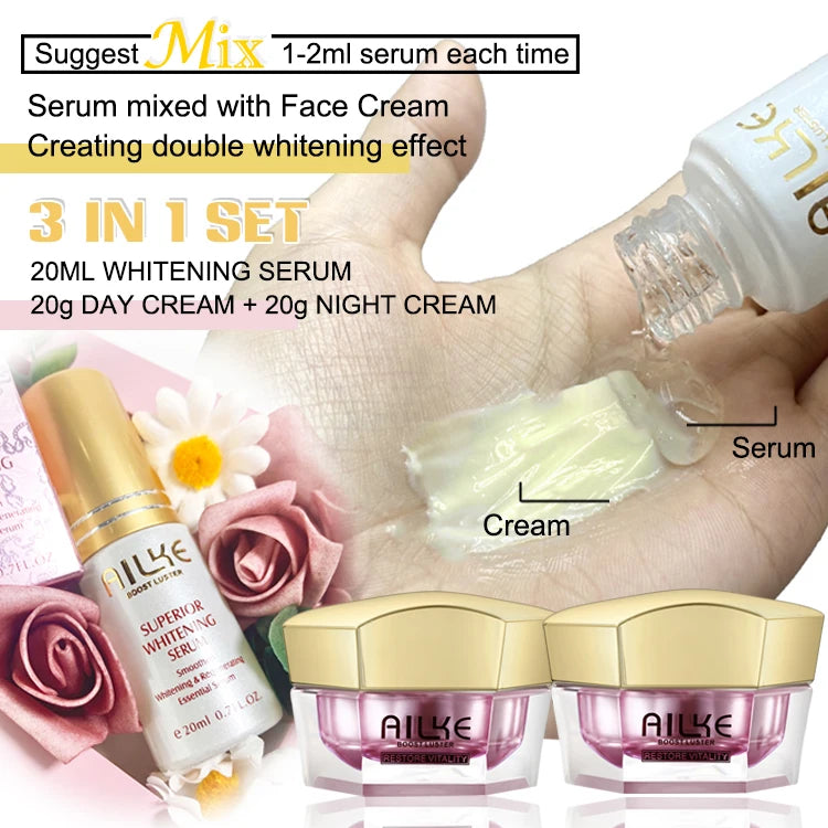 Hot Trend Vault AILKE Skin Radiant Facial Cream for women, moisturizing, whitening, and anti-wrinkle skincare in a jar