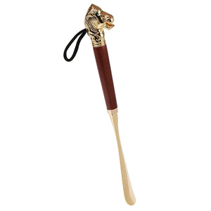 Stainless steel Phenovo long handle shoe horn by Hot Trend Vault, flexible and professional for men and women, with a sleek design.