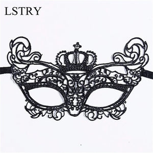 New Fashion Sexy Women Hollow Lace Masquerade Face Mask Lstry Princess Prom Party Props Costume Halloween Masquerade Mask Women