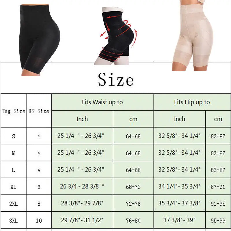 Seamless high waist shaper panties for women with tummy control and butt lifting, breathable fabric in black from Hot Trend Vault.