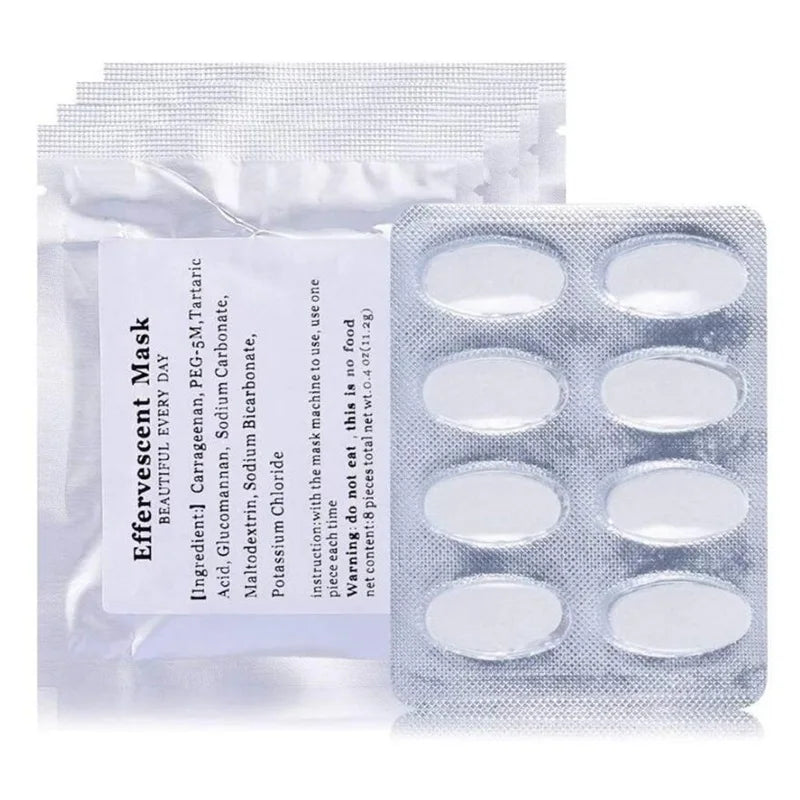 Hot Trend Vault VamsLuna DIY Facial Mask Maker for at-home moisturizing and collagen skin rejuvenation, shown with mask ingredients.