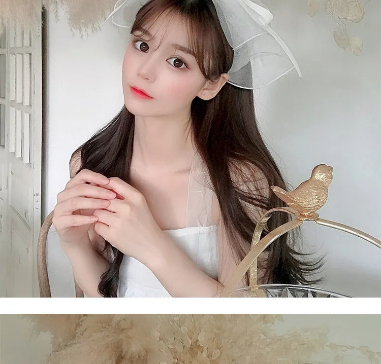 1PC Sweet Beauty Bow BarretteHair Band For Woman Girls Yarn Multi-layer Bezel Hair Accessories Fashion New Bow Hairpin Hair Hoop