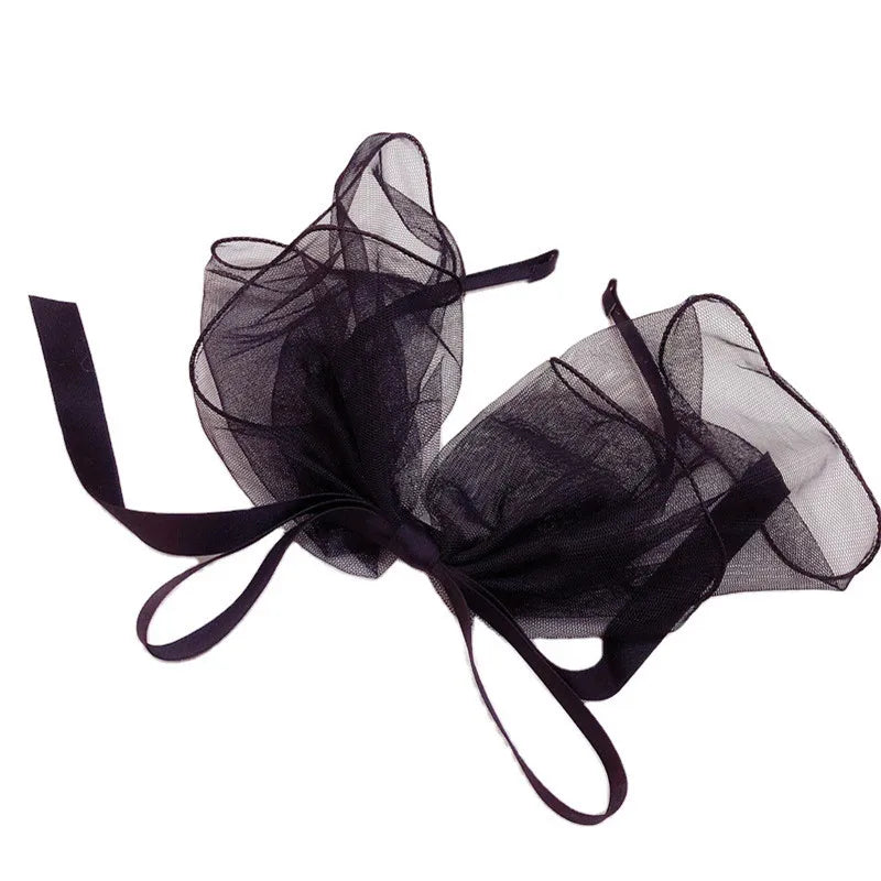 1PC Sweet Beauty Bow BarretteHair Band For Woman Girls Yarn Multi-layer Bezel Hair Accessories Fashion New Bow Hairpin Hair Hoop