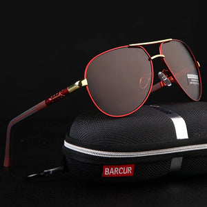 BARCUR Men sunglasses Polarized UV400 Protection Driving Sun Glasses Women Male Oculos de sol