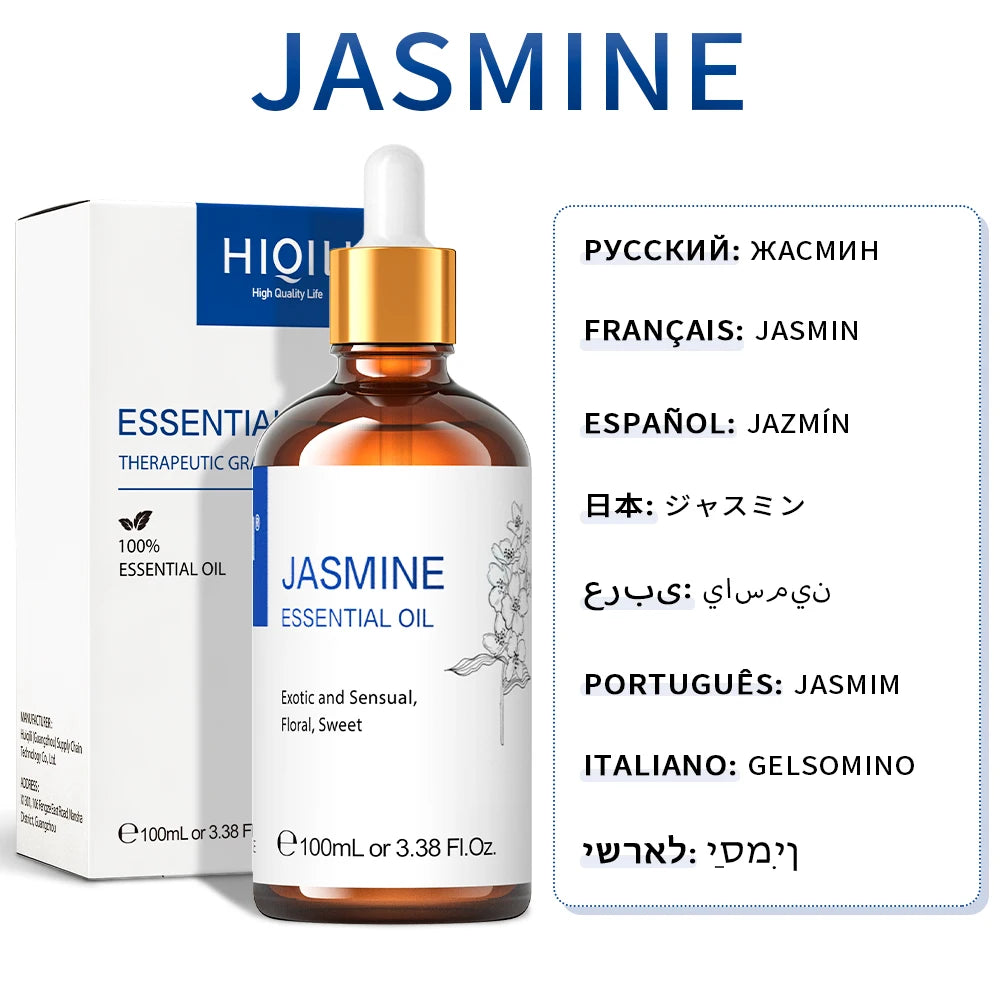 Hot Trend Vault HIQILI Essential Oil Blend 100ml calming diffuser spray with spa fans, ideal for relaxing aromatherapy.