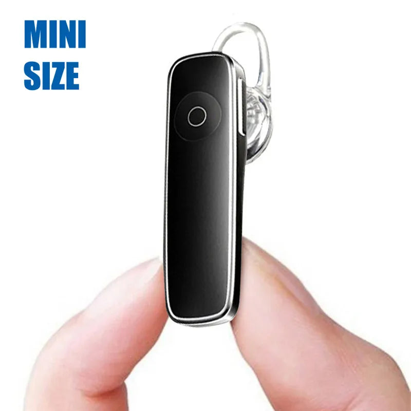 M165 Mini Bluetooth Headset Stereo Hands-Free Ear-Hook Wireless Microphone With Microphone, Suitable For All Smart Phones