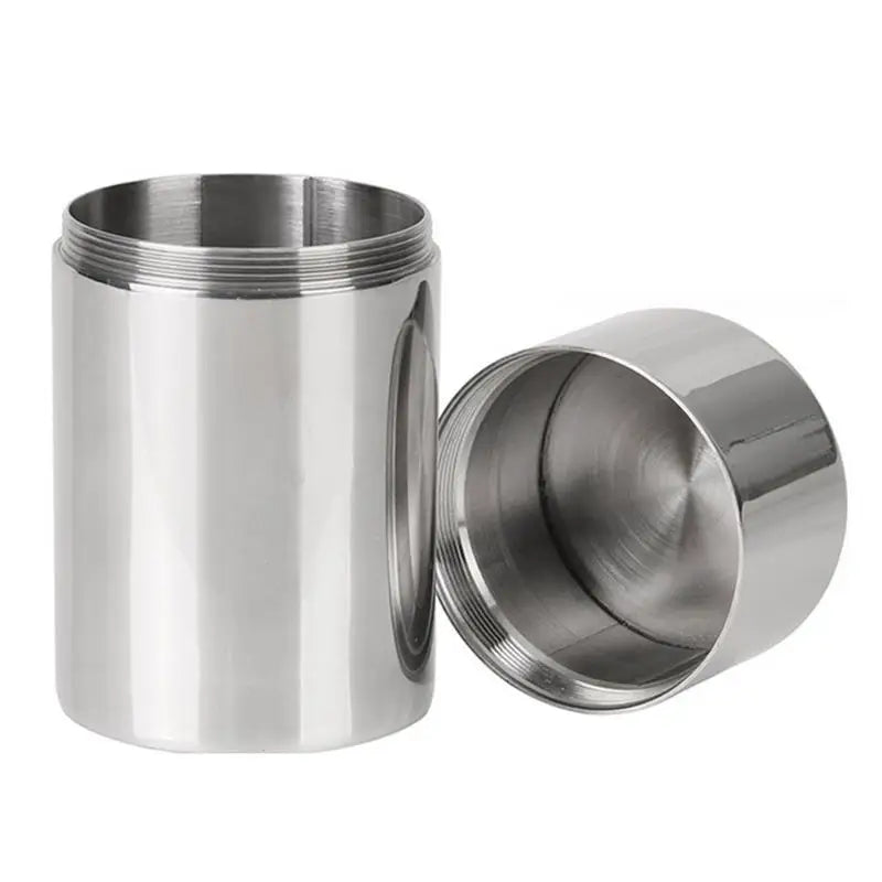 304 stainless steel tea can Thickened portable storage bottle Travel portable small sealed box High quality and easy to clean