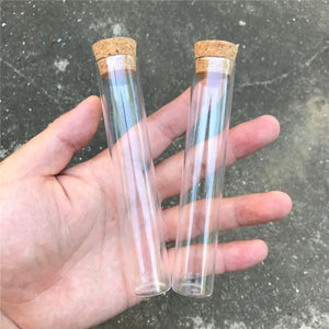 22x120mm 30ml Empty Glass Transparent Clear Bottles With Cork Stopper Glass Vials Jars Storage Bottles Test Tube Jars 50pcs/lot