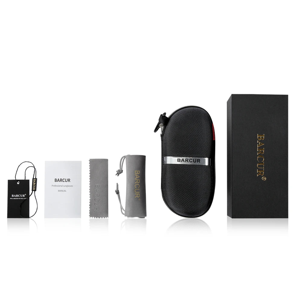 BARCUR Wood Sunglasses Natural Black Walnut Sun glasses for Men Eyewear Women Polarized UV400 Oculos De Sol Masculino Feminino