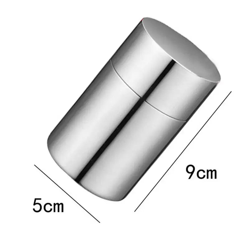 304 stainless steel tea can Thickened portable storage bottle Travel portable small sealed box High quality and easy to clean