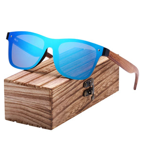 BARCUR Wood Sunglasses Natural Black Walnut Sun glasses for Men Eyewear Women Polarized UV400 Oculos De Sol Masculino Feminino
