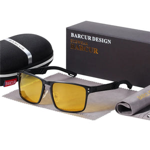 Hot Trend Vault polarized unisex vintage square sunglasses with aluminium magnesium frame and sport-inspired design.