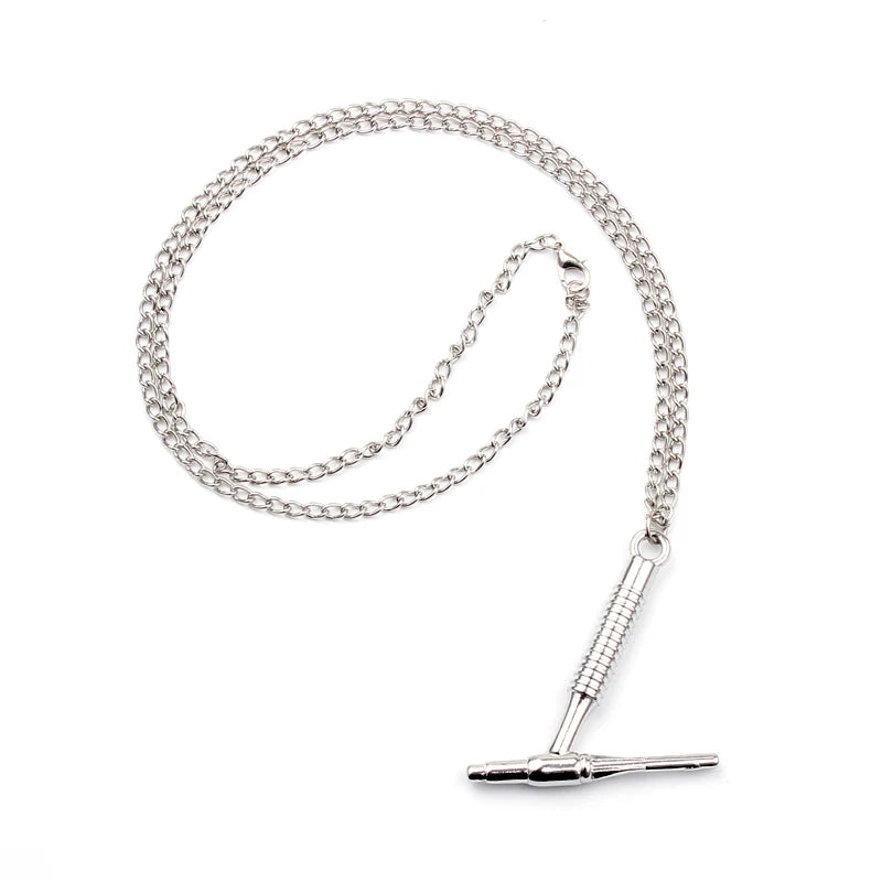 Maxi Creative Silver Color tig torch Necklaces &amp; Pendant Torch Gift for Men Women Fashion Jewelry Simple Chain Necklace