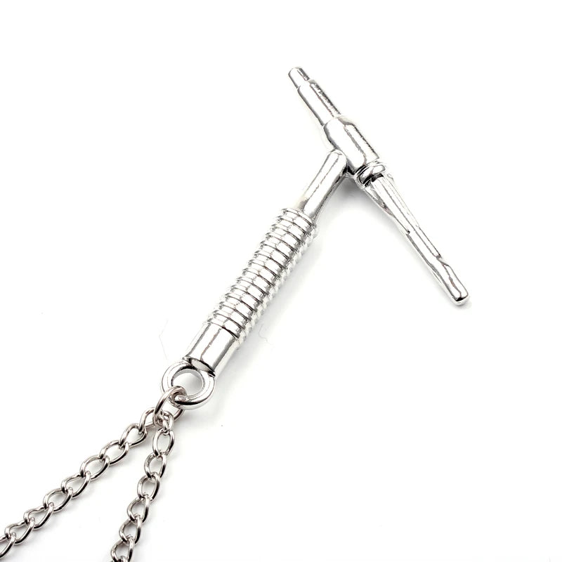 Maxi Creative Silver Color tig torch Necklaces &amp; Pendant Torch Gift for Men Women Fashion Jewelry Simple Chain Necklace