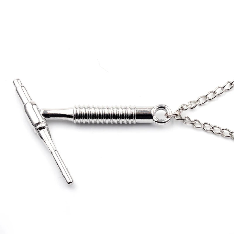 Maxi Creative Silver Color tig torch Necklaces &amp; Pendant Torch Gift for Men Women Fashion Jewelry Simple Chain Necklace