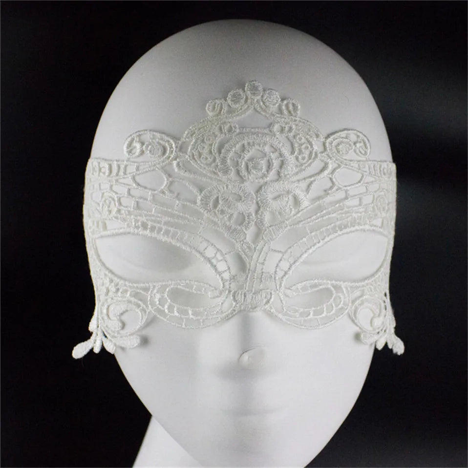 New Fashion Sexy Women Hollow Lace Masquerade Face Mask Lstry Princess Prom Party Props Costume Halloween Masquerade Mask Women