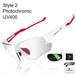 ROCKBROS Cycling Outdoor Bike Photochromatic Glasses Sport Bicycle Sunglasses Goggles Myopia Frame Protection Eyewear