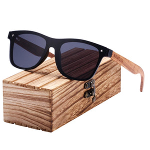 BARCUR Wood Sunglasses Natural Black Walnut Sun glasses for Men Eyewear Women Polarized UV400 Oculos De Sol Masculino Feminino