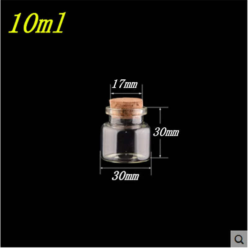 50pcs 10ml 15ml 20ml 25ml 30ml 40ml Glass Bottles with Cork Empty Bottles Jars Containers Vial Crafts Bottles Jars