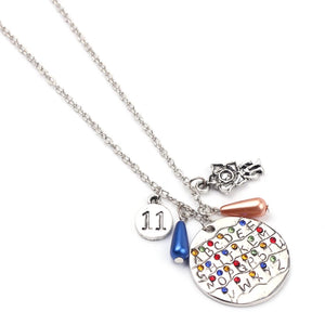 TV Show English Alphabet Letters Pendant Necklace Silver Plated Color Chain Charms Necklaces Gifts for Women