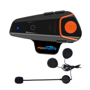 Fodsports BT-S2 Pro Motorcycle Helmet Headset Intercom Waterproof  Wireless Bluetooth Motorbike 1000M BT 5.0 Interphone FM