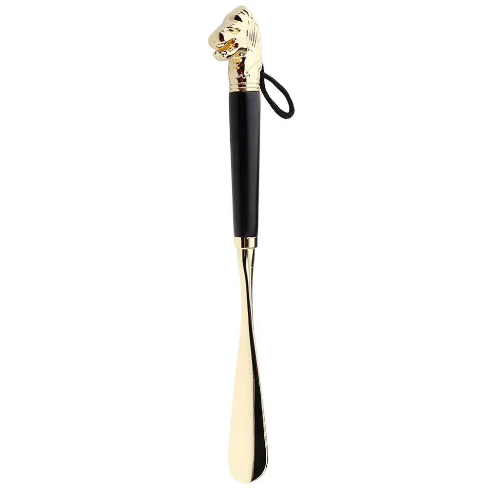 Stainless steel Phenovo long handle shoe horn by Hot Trend Vault, flexible and professional for men and women, with a curved design.