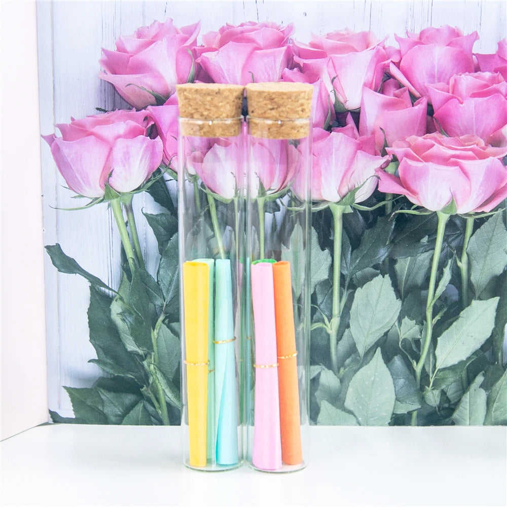 22x120mm 30ml Empty Glass Transparent Clear Bottles With Cork Stopper Glass Vials Jars Storage Bottles Test Tube Jars 50pcs/lot