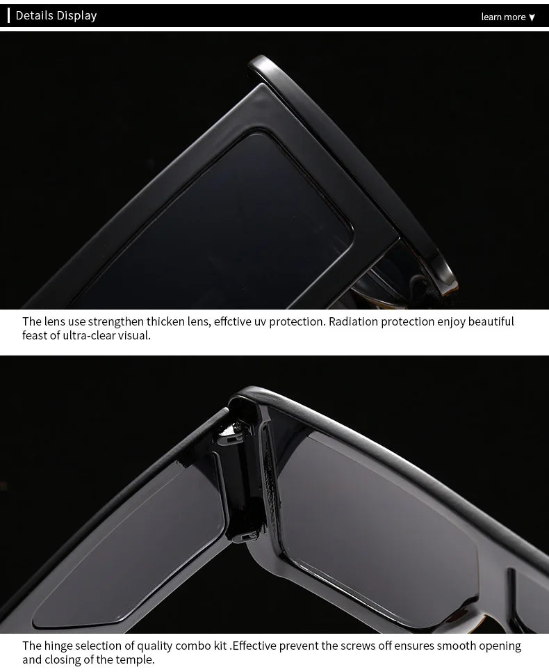 Square Vintage Sunglasses Women 2021 New Sexy Retro Oversized Fashion Sun Glasses Brand Designer Punk Eyeglasses Female Oculos