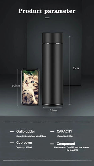 Smart Insulation Cup Male and Female Student Portable Water Cup Creative  Mass Simple Temperature Tea Cup