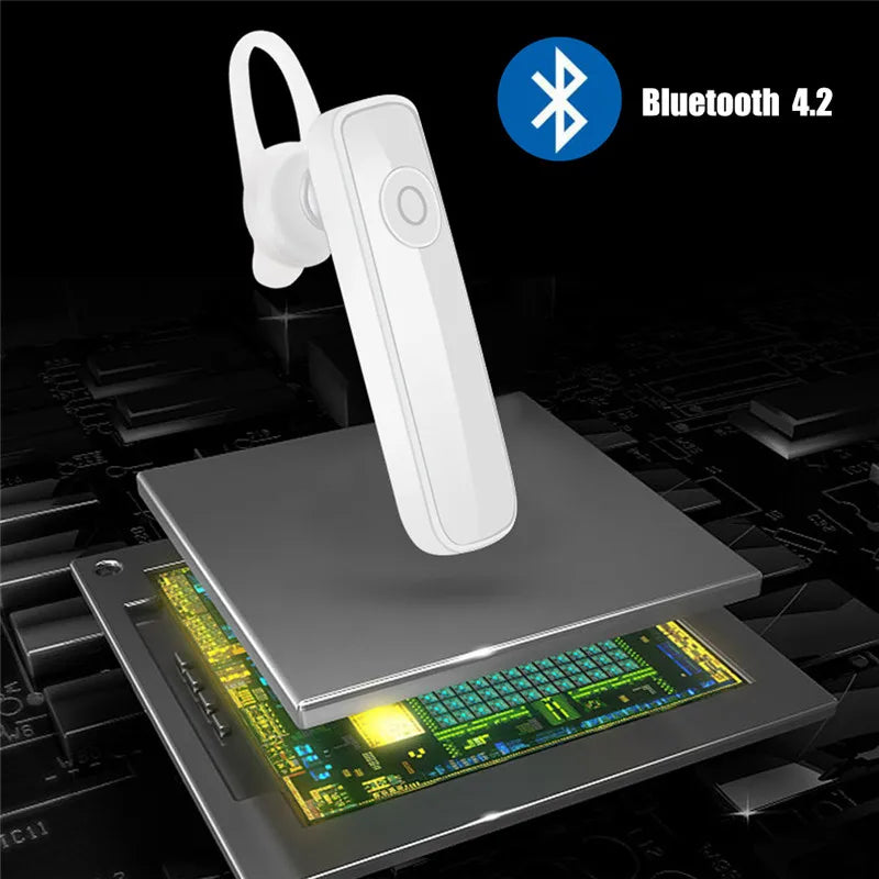 M165 Mini Bluetooth Headset Stereo Hands-Free Ear-Hook Wireless Microphone With Microphone, Suitable For All Smart Phones