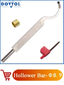 20 Inches Swan Neck Hollower Round 12X2.5mm Carbide Tipped Wood Turning Tools With Solid Wooden Handle For Wood Carpenter