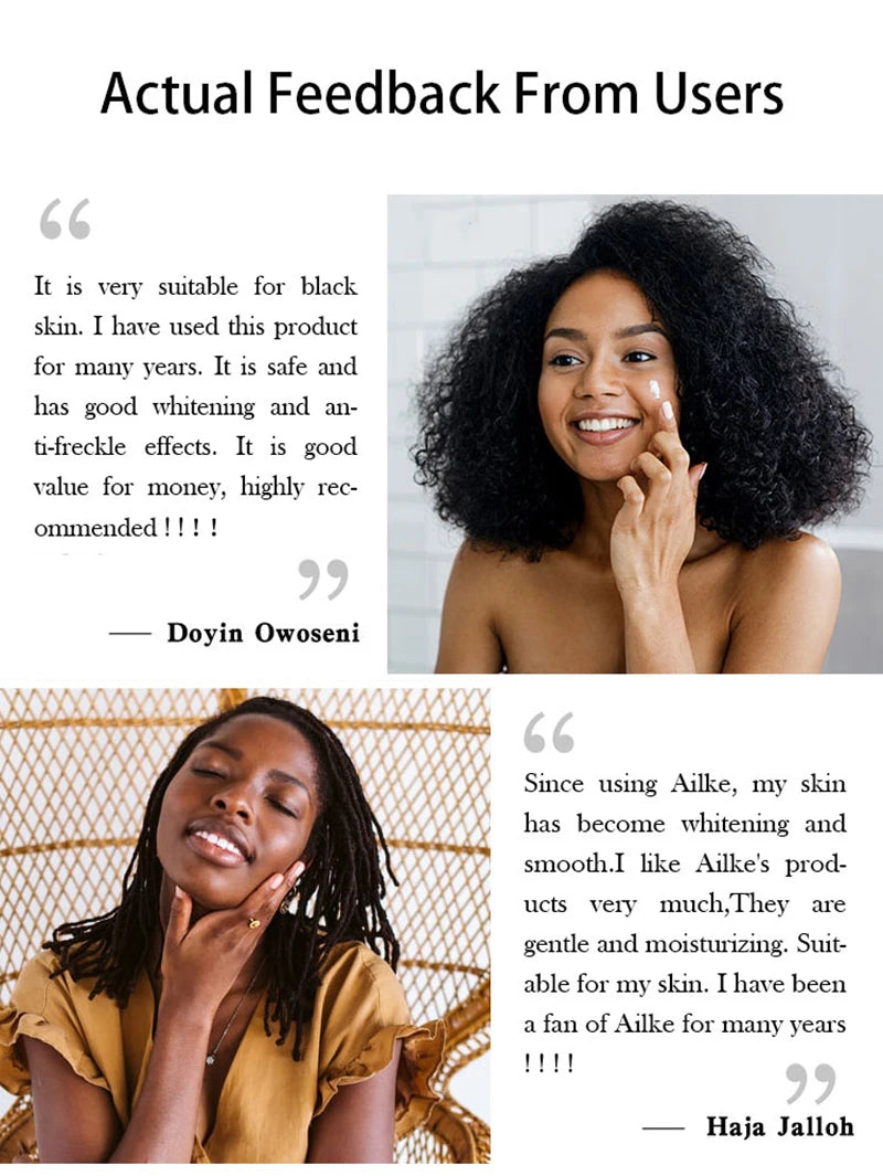 AILKE Whitening Moisturizing Korean Facial And Body Lotion, Reduce Melanin Wrinkles, Vitamin C Dark Spots Remove Skin Care Cream