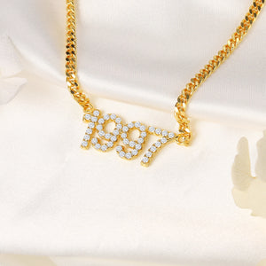 Personalized Crystal Name Necklace Custom Iced Letters Pendant  Zirconia Necklace For Women Commemorat Birthday Gift Jewelry BFF