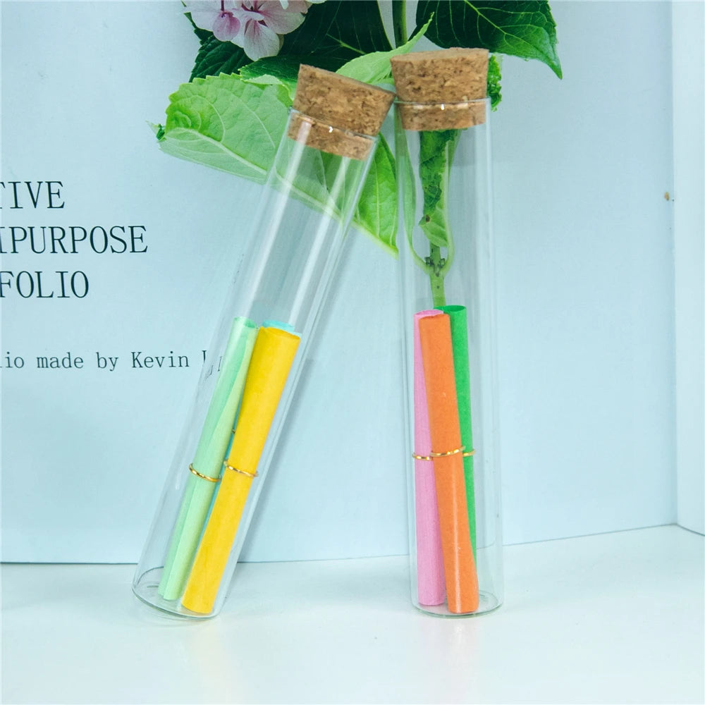 22x120mm 30ml Empty Glass Transparent Clear Bottles With Cork Stopper Glass Vials Jars Storage Bottles Test Tube Jars 50pcs/lot
