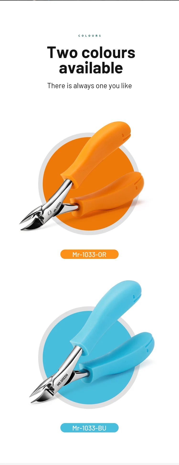 MR.GREEN Nail Clippers Toenail Cutters Pedicure Manicure Tools  Ingrown Paronychia Professional Correction Tool Sets