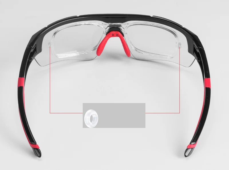 Hot Trend Vault RockBros cycling photochromic glasses with UV400 protection, shown outdoors with tinted lenses for men.
