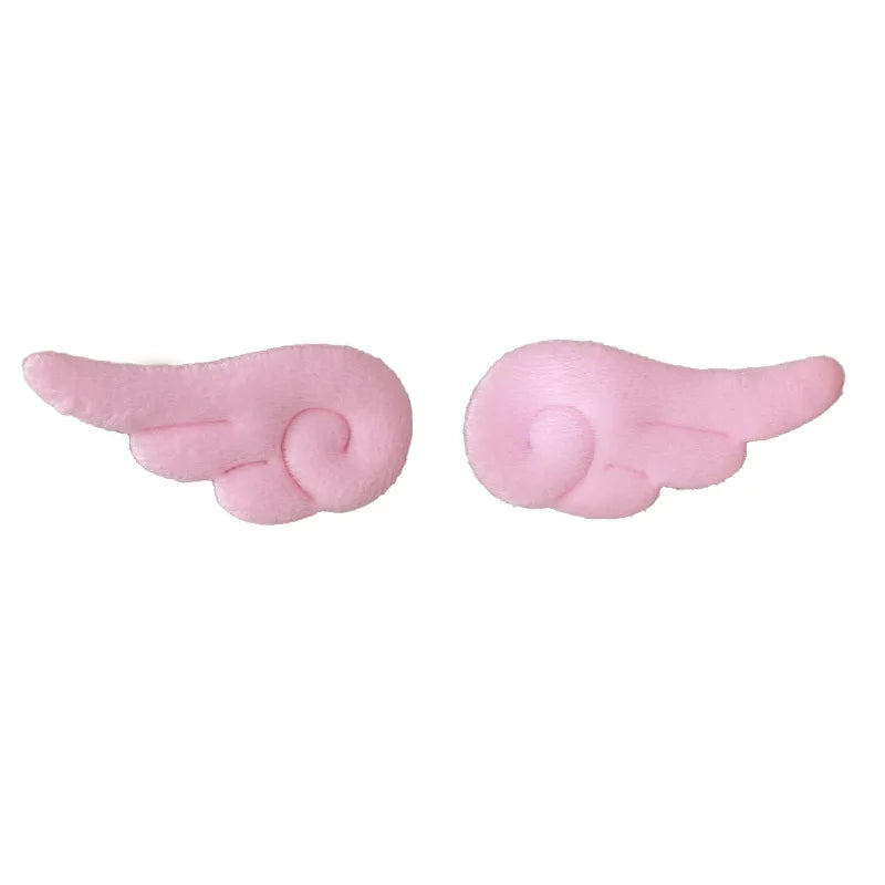 Cute plush hair clips by Hot Trend Vault, 2-pack, featuring colorful, soft fabric designs for girls and kids.