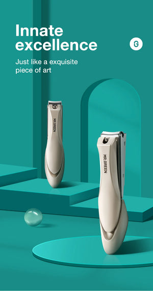 MR.GREEN Nail Clippers Stainless Steel Anti Splash Fingernail Cutter Manicure Tools Bionics Design Nail Trimmer Pedicure Scissor