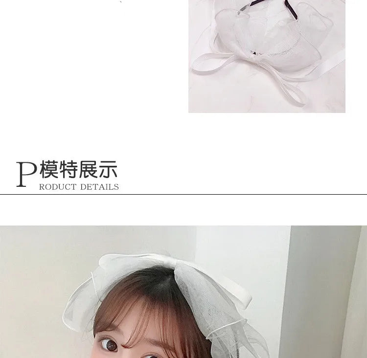 1PC Sweet Beauty Bow BarretteHair Band For Woman Girls Yarn Multi-layer Bezel Hair Accessories Fashion New Bow Hairpin Hair Hoop