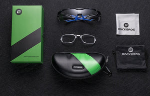 ROCKBROS Cycling Outdoor Bike Photochromatic Glasses Sport Bicycle Sunglasses Goggles Myopia Frame Protection Eyewear