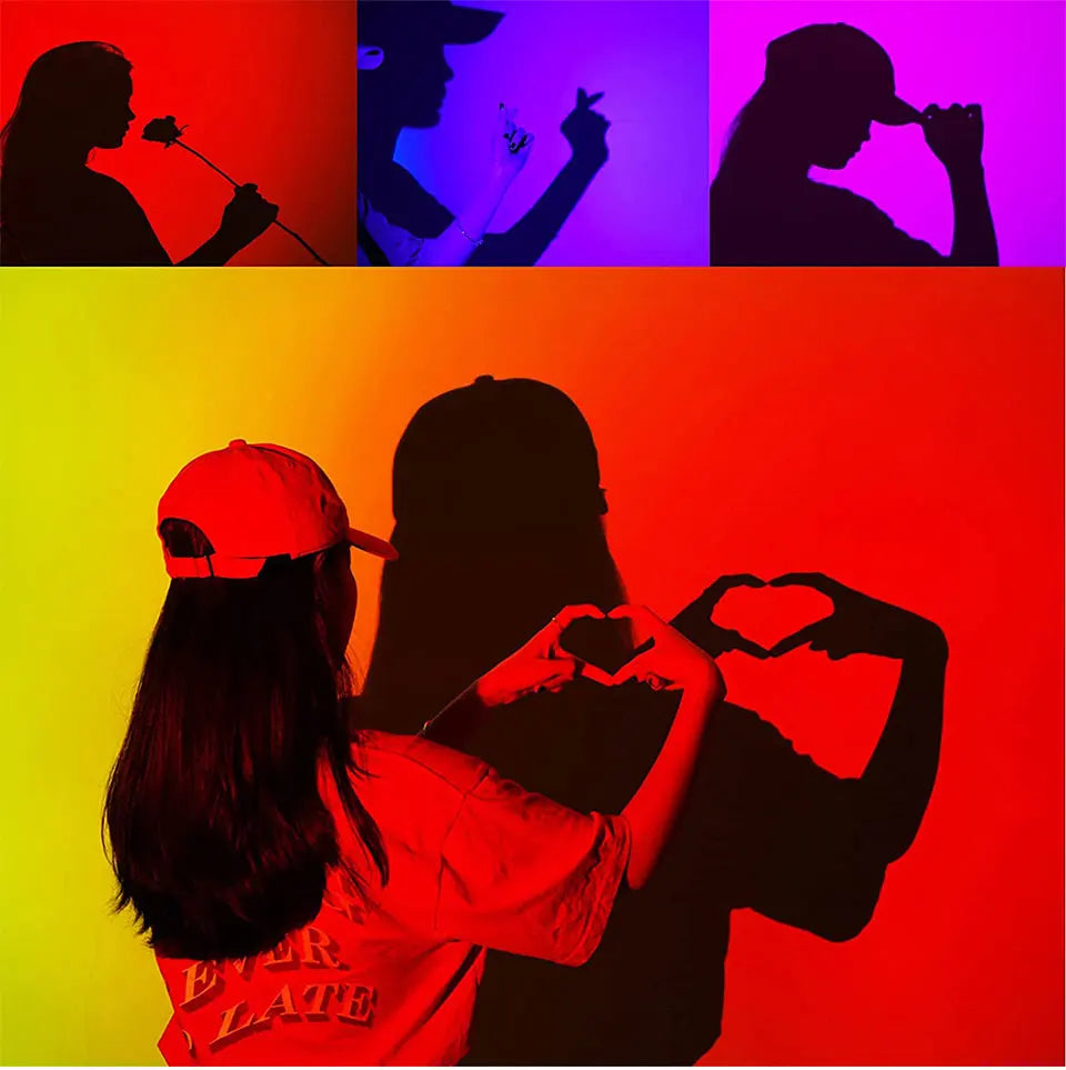 LED Sunset Lamp Nightlights USB Projector Birthday Party Decoration Mood Lights For Bedroom Living Room Wall Photography