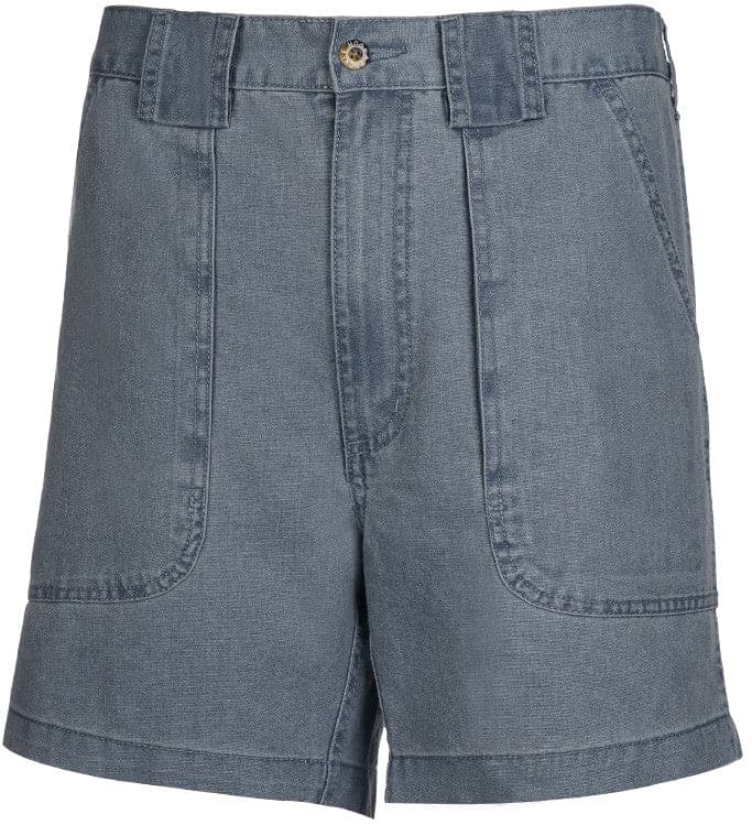 Men's casual cotton fishing shorts with built-in stretch, featuring a beer can island print, from Hot Trend Vault.