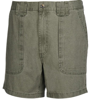 Men's casual island cotton fishing shorts with built-in stretch, featuring a beer can print and comfortable fit from Hot Trend Vault.