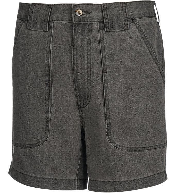 Men's casual cotton fishing shorts with built-in stretch from Hot Trend Vault featuring a beer can island print.