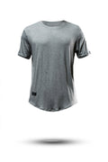 Men's breathable bamboo T-shirt in ashline color, moisture-wicking and odor-resistant, from Hot Trend Vault.