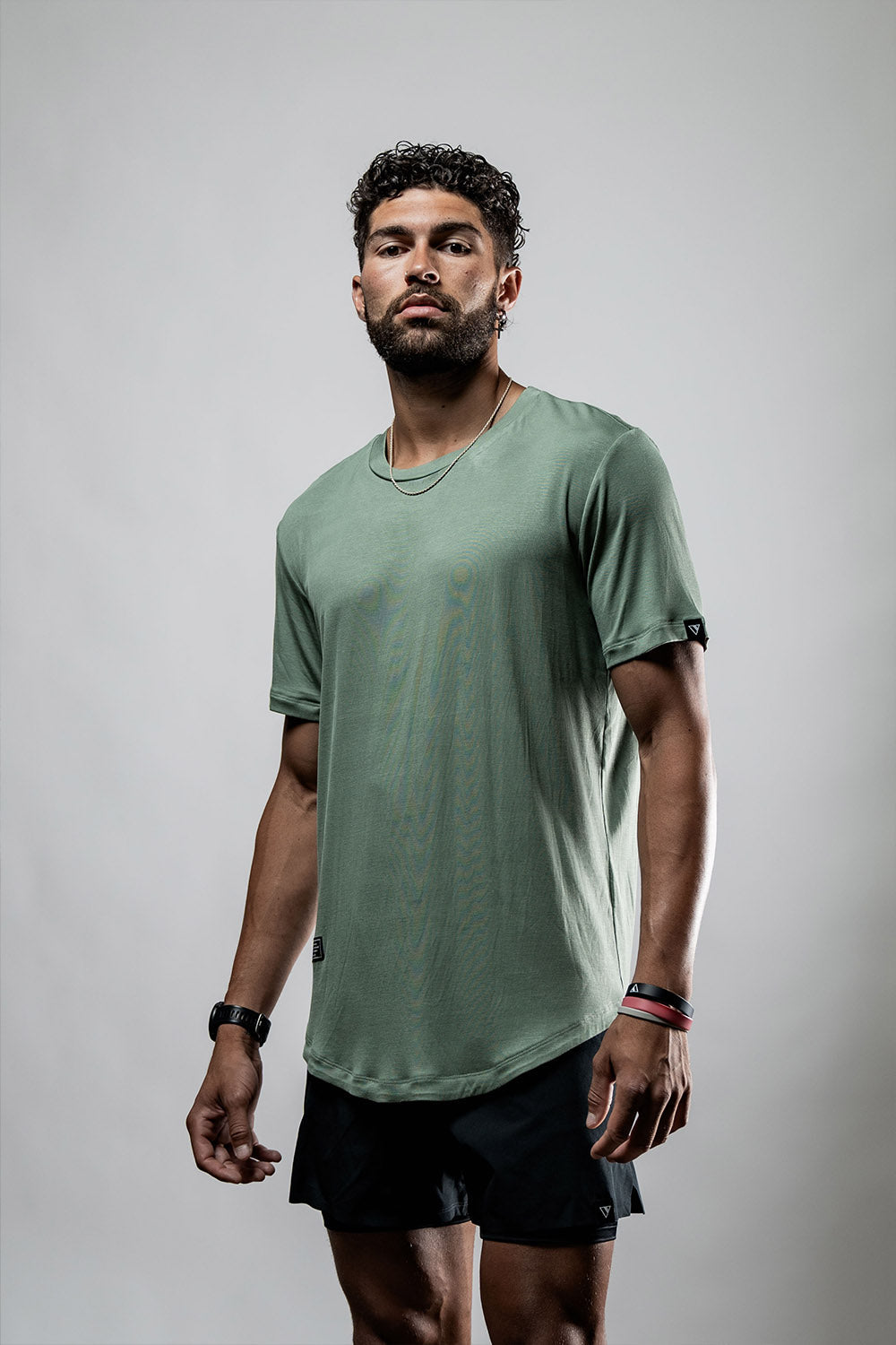 Men's Ironwood Bamboo moisture-wicking and odor-resistant everyday tee shirt by Hot Trend Vault, shown in a casual fit.