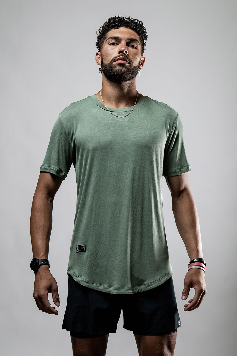 Men's Ironwood Bamboo moisture-wicking and odor-resistant everyday tee shirt by Hot Trend Vault, shown in a casual fit.