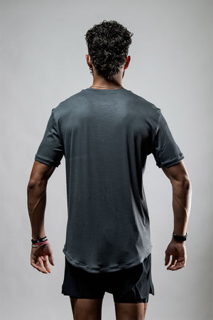 Men's Everyday Terra Tee onyx drift bamboo shirt by Hot Trend Vault, featuring a comfortable fit and natural bamboo fabric.