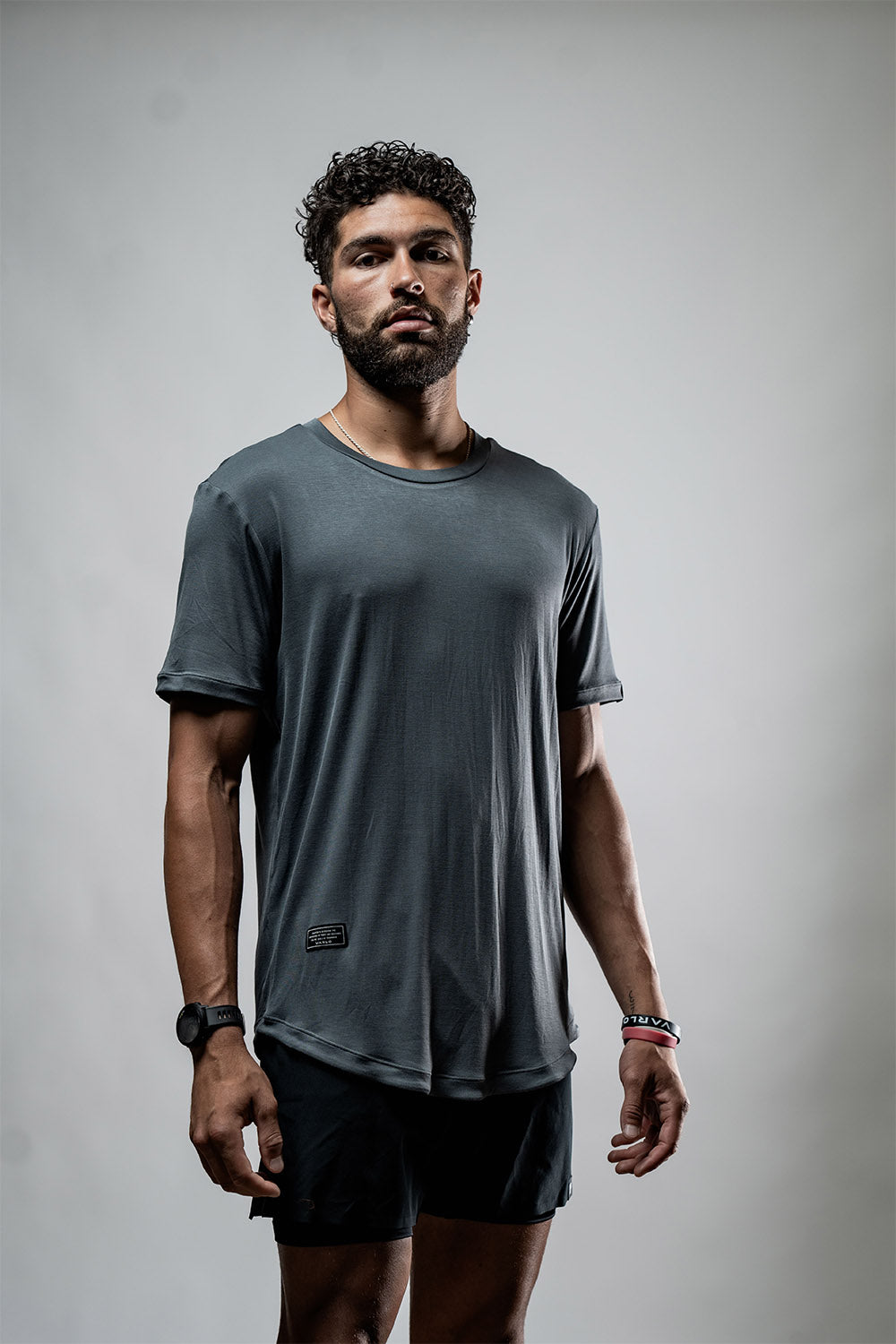 Men's everyday terra tee shirt in Onyx Drift bamboo fabric, from Hot Trend Vault, featuring a comfortable, casual fit.